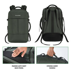 TPB01 45L Laptop Backpack-Uniform green