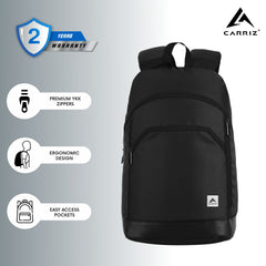 CARRIZ Casual Backpack -CB07-BLACK