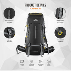 FLYSPECK-65 Rucksack - Black