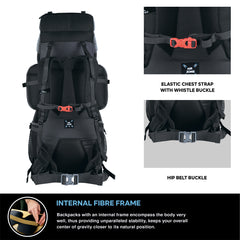 PEAKPRO-75 Rucksack - Black