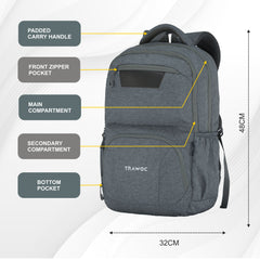 TPB04 30L Laptop Backpack-Ash Teal