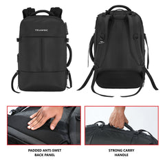 TPB01 45L Laptop Backpack-Black