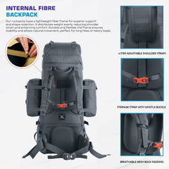 THUNDERSTORM-90 Rucksack - Grey