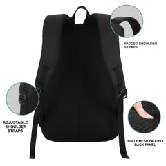 CARRIZ Casual Backpack -CB04-BLACK