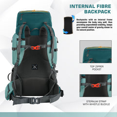 WILDQUEST-50 Rucksack - TEAL BLUE