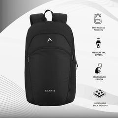 CARRIZ Casual Backpack -CB05-BLACK