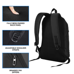 CARRIZ Casual Backpack -CB03-BLACK