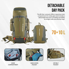 GLOBETROTTER-80 Rucksack - Olivegreen