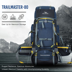 TRAILMASTER-80 Rucksack - Navyblue (Clearance Sale)