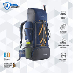 VORTEX-60 Rucksack - Navyblue (Clearance Sale)