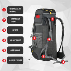 FLYSPECK-65 Rucksack - Black