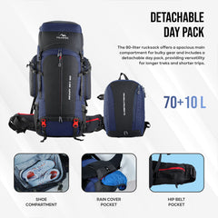 GLOBETROTTER-80 Rucksack - Navyblue