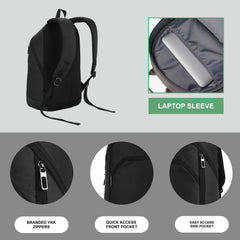 CARRIZ Casual Backpack -CB07-BLACK