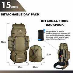 WILDWING-95 Rucksack - Olivegreen (Clearance Sale)