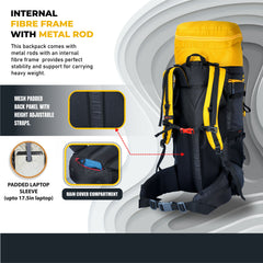 AEROFIT-60 Rucksack - Yellow (Clearance Sale)