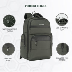 TPB03 35L Laptop Backpack-Uniform green