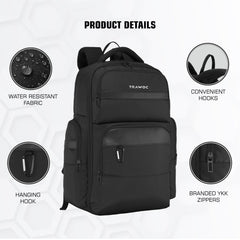 TPB03 35L Laptop Backpack-Black