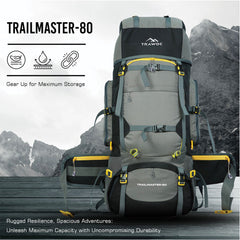 TRAILMASTER-80 Rucksack - Grey (Clearance Sale)