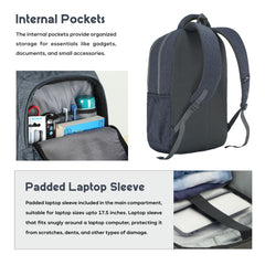 TPB04 30L Laptop Backpack-Ash Blue