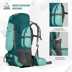 WILDQUEST-50 Rucksack - TEAL BLUE