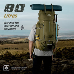 EXPEDITION-80 Rucksack - Olivegreen