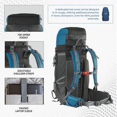 TERRABOUND-60 Rucksack -Englishblue