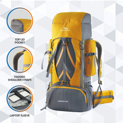 VORTEX-60 Rucksack - Yellow (Clearance Sale)