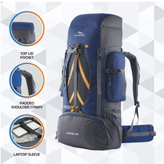 VORTEX-60 Rucksack - Navyblue (Clearance Sale)