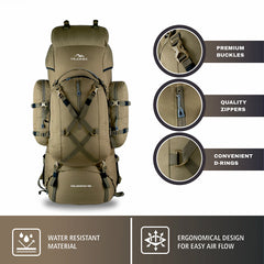 WILDWING-95 Rucksack - Olivegreen (Clearance Sale)