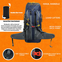 CLIFFHIKER-65 Rucksack - Black