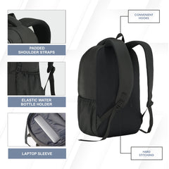 CPB06 25L Laptop Backpack - Black