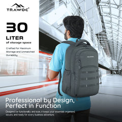 TPB05 35L Laptop Backpack-Grey