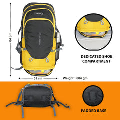 ALPHA-50 Backpack - Yellow (Clearance Sale)