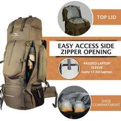 EXPEDITION-80 Rucksack - Olivegreen  (Clearance Sale)