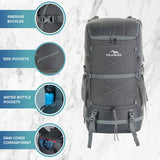 STEALTH-40 RUCKSACK-SLATE-GREY