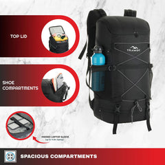 STEALTH-40 RUCKSACK-METAL-BLACK (Clearance Sale)