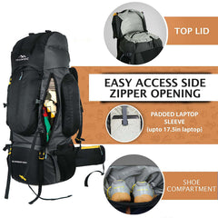 EXPEDITION-80 Rucksack - Black (Clearance Sale)