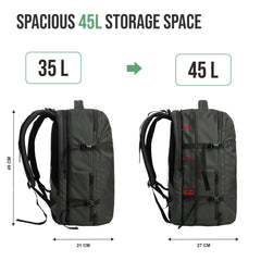 TPB01 45L Laptop Backpack-Uniform green