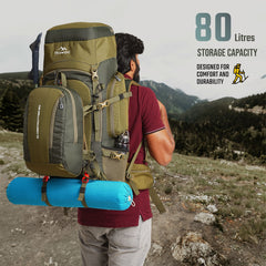 GLOBETROTTER-80 Rucksack - Olivegreen