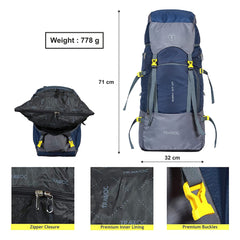 ALPINE-55 Backpack - Grey (Clearance Sale)