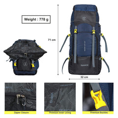 ALPINE-55 Backpack - Black (Clearance Sale)