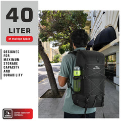 STEALTH-40 RUCKSACK-METAL-BLACK (Clearance Sale)