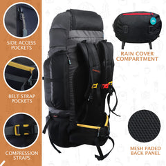 EXPEDITION-80 Rucksack - Black (Clearance Sale)