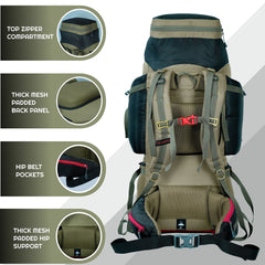 GLOBETROTTER-80 Rucksack - Olivegreen (Clearance Sale)