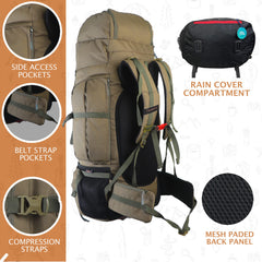 EXPEDITION-80 Rucksack - Olivegreen  (Clearance Sale)