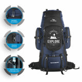 WAYFARER-80 Rucksack - Navyblue-Black