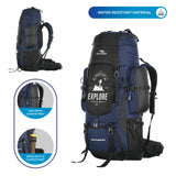 WAYFARER-80 Rucksack - Navyblue-Black