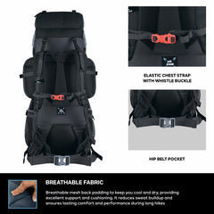 PEAKPRO-75 Rucksack - Black