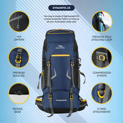 DYNAMITE-65 Rucksack - Navyblue