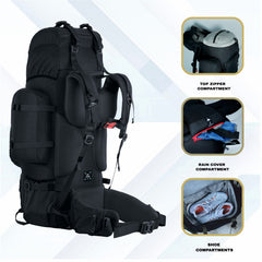 WILDWING-95 Rucksack - Black